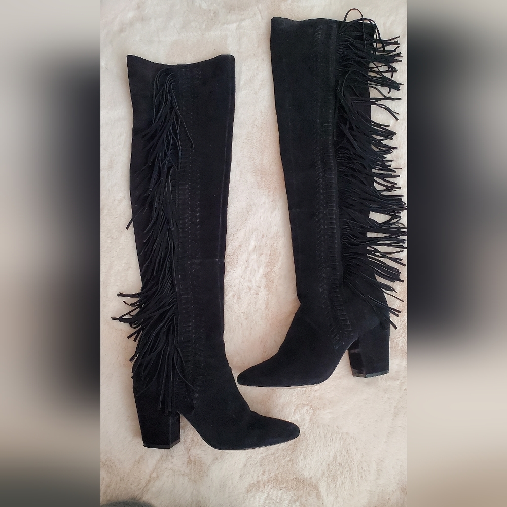Rebecca Minkoff Over the knee Fringe Boots - Picture 4 of 6